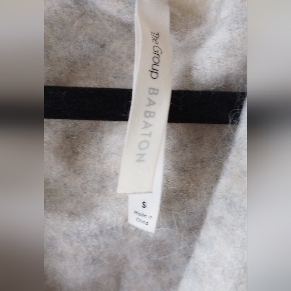 Babaton Crossover Faux Wrap Wool Alpaca Sweater Large - Picture 6 of 7